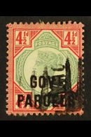 OFFICIALS 1891-1900 GOVERNMENT PARCELS 4½d Green And Carmine, SG O71, Good Colour And Perfs, Fine Used. For... - Other & Unclassified