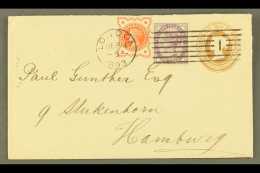 1893 HEY & DOLPHIN TRIAL MACHINE CANCEL WITH STRAIGHT BARS (Sept 14th) 1d Stationery Envelope With Additional... - Autres & Non Classés