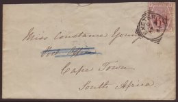 1884 (3 Apr) Env To Cape Town, South Africa Bearing The 1883 6d On 6d Lilac (SG 162) Tied Pretty Exeter Fully-... - Other & Unclassified