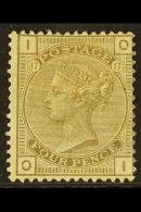 1880-83 4d Grey-brown Plate 17, Wmk Crown, SG 160, Mint Heavily Hinged But Attractive Appearance. For More Images,... - Other & Unclassified