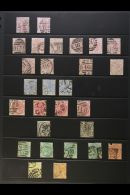 1873-80 ALL DIFFERENT USED SELECTION Presented On A Stock Page. Includes 2½d Rosy Mauve Anchor Watermark... - Altri & Non Classificati