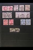 1867-84 USED HIGH VALUES ASSEMBLY Includes 1867-73 5s Rose (plate 1) Attractive Vertical Pair With Cds Cancels,... - Other & Unclassified