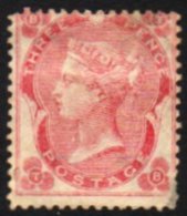 1862-64 3d Pale Carmine-rose, SG 77, Unused Without Gum, Small Faults, Reperf, Cat £2,400. For More Images,... - Other & Unclassified