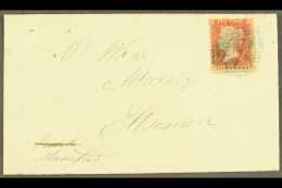 1857 (August) Ellesmere Local Cover Bearing 1d Red "stars" Tied By "274" (ELLESMERE) In BLUE. For More Images,... - Sonstige & Ohne Zuordnung