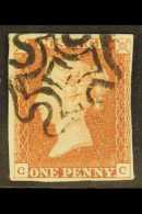 1841 1d Red-brown  From "BLACK" PLATE 1b, SG 7, Very Fine Used, Four Margins, Just Clear At Right. For More... - Altri & Non Classificati