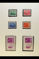 1949 RAILWAY CENTENARY Complete Set Used Plus 10d Min Sheets Perf And Imperf, SG 631/3a, MS633ab/Bb, All Very Fine... - Altri & Non Classificati