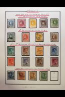 1880-1950 ALL DIFFERENT MINT & USED COLLECTION Presented In A Album. Includes 1880 Foreign Mail Sets On Both... - Venezuela