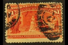 1893 Columbian Exposition $1 Scarlet (SG 246, Sc 241), Used With Faults. For More Images, Please Visit... - Andere & Zonder Classificatie