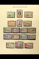 1953-77 SUPERB MINT COLLECTION On Printed Album Pages With All Stamps From 1963 Onwards NEVER HINGED MINT -... - Turks- En Caicoseilanden