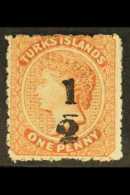 1873 ½ On 1d Dull Red (type II), SG 21, Fine Mint. For More Images, Please Visit... - Turks And Caicos