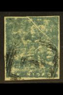 1852-60 (1d) Grey To Bluish Grey, Fifth Issue, PRE-PRINTING PAPER FOLD Across Top Right Corner, SG 19, Fine Used,... - Trinidad Y Tobago