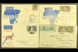 1931-32 IMPERIAL AIRWAYS FIRST AIRMAILS Printed Covers For 1931 (March) Mwanza To Kampala And To London, 1932... - Tanganyika (...-1932)