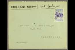 ARAB KINGDOM 1920 Attractive Commercial Cover To England Bearing 1920 1pi On 50pa Arab Kingdom Handstamp (SG K78)... - Syrië