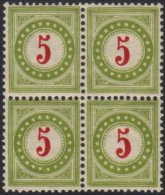 POSTAGE DUES 1889-93 5c Carmine & Olive-green Inverted Frame, Michel 17 II AXdb K, SG D182C, Zumstein 17D.b.II... - Autres & Non Classés