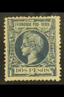 FERNANDO PO 1899 2p Indigo Top Value, SG 85, Mint, Tiny Cut At Right. For More Images, Please Visit... - Altri & Non Classificati