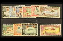 1927 Coronation (Air) Overprints Complete Set, SG 445/454, Never Hinged Mint. (10 Stamps) For More Images, Please... - Other & Unclassified