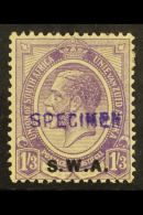 1927-30 1s3d Violet, Handstamped "SPECIMEN" SG 56s, Average Mint. For More Images, Please Visit... - Africa Del Sud-Ovest (1923-1990)