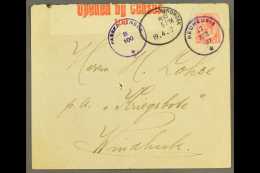 1917 (17 Apr) Cover To Windhuk Bearing 1d Union Stamp Tied By Superb "NEUHEUSIS" Violet Rubber Cds Postmark,... - Africa Del Sud-Ovest (1923-1990)