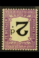 POSTAGE DUE VARIETY 1914-22 2d Black & Reddish Violet, WATERMARK INVERTED, SG D3w, Very Fine Mint, Scarce... - Unclassified