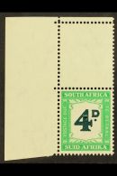 POSTAGE DUE VARIETY 1950-8 4d Deep Myrtle-green & Emerald, Crude RETOUCH VARIETY On "4" SG D42a, Never Hinged... - Unclassified