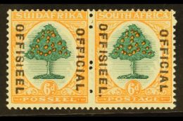 OFFICIAL 1930-47 6d Green & Orange, STOP VARIETY On English Stamp, SG O16a, Very Fine Mint. For More Images,... - Sin Clasificación