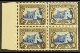 1933-48 10s Blue & Sepia, SG 64c, In A Marginal Block Of Four, Stamps Never Hinged Mint. For More Images,... - Unclassified