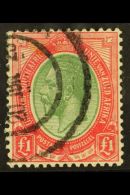 1913-24 £1 Green & Red, SG 17, Good Used, C.d.s. Postmark. For More Images, Please Visit... - Unclassified
