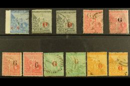 GRIQUALAND WEST 1877-78 USED SELECTION On A Stock Card. Includes 1877 4d "G.W" Ovpt, 1877-8 First Printing... - Unclassified