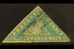 CAPE OF GOOD HOPE 1861 4d Pale Bright Blue Woodblock, SG 14b, Attractive With Good Colour And Neat Triangular... - Non Classés