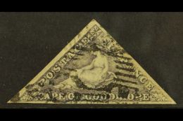 CAPE OF GOOD HOPE 1855 6d Slate Lilac On Blued Paper, SG 7c, Fine Used With Large Margins All Round, Good Bluing,... - Sin Clasificación