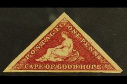 CAPE OF GOOD HOPE 1863-64 1d Deep Carmine Red, SG 18, Fine Mint With Three Good / Huge Margins & Fabulous... - Ohne Zuordnung