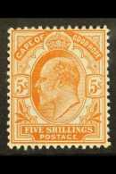 CAPE OF GOOD HOPE 1902-04 5s Brown-orange, SG 78, Fine Mint. For More Images, Please Visit... - Ohne Zuordnung