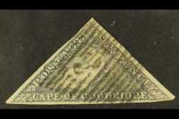 CAPE OF GOOD HOPE 1855 6d Slate Lilac On Blued Paper, SG 7c, Good Used With Clear To Large Margins All Round, Just... - Sin Clasificación