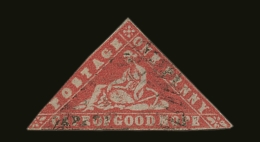 CAPE OF GOOD HOPE 1861 1d Vermilion "WOOD-BLOCK" Triangular, SG 13, Lightly Used With Strong Bright Colour, Just... - Zonder Classificatie