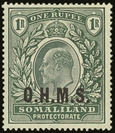 OFFICIAL 1904 1r Green, SG O15, Very Fine Lightly Hinged Mint. For More Images, Please Visit... - Somalilandia (Protectorado ...-1959)