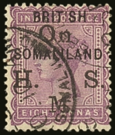 OFFICIAL 1903 8a Dull Mauve, SG O4, Fine Used, Pressed Crease Barely Detracts. Scarce. For More Images, Please... - Somaliland (Protectoraat ...-1959)