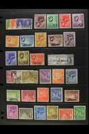 1937-52 All Different Used Collection, Includes 1938-49 Defin Range To 5r (incl 20c Blue, 25c Ochre, 1r50, And... - Seychelles (...-1976)