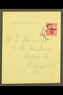 1921 Plain WRAPPER To Germany, Sent At 1d Rate, Apia 07.01.21 Postmark, Scarce Item. For More Images, Please Visit... - Samoa (Staat)