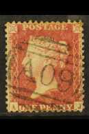 GB USED IN NEVIS 1857 1d Rose- Red Perf 14 Cancelled By Superb Complete Strike Of The "A 09" Of Nevis (SG Z1),... - St.Christopher-Nevis & Anguilla (...-1980)