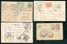 POSTAGE DUES 1907-22 Group Comprising 2 PS Cards, A Postcard And A Small Cover, Each Locally Used And Bearing A... - Autres & Non Classés