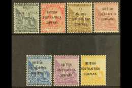 1896 Cape Overprinted "BRITISH SOUTH AFRICA COMPANY" Complete Set, SG 58/64, Fine Mint, The 1d No Gum. (7 Stamps)... - Otros & Sin Clasificación