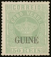 PORTUGUESE GUINEA 1885 REPRINT Of The 1881-84 50r Green Opt On Cape Verde, Perf 13½ On Thick Paper, Afinsa... - Other & Unclassified
