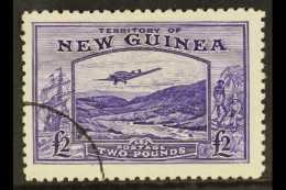 1935 £2 Bright Violet "Bulolo Goldfields", SG 204, Very Fine And Fresh Used. For More Images, Please Visit... - Papúa Nueva Guinea