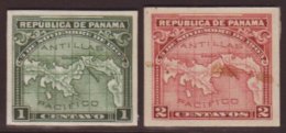 1905 1c Green And 2c Red Declaration Of Independence 'Map' Set (SG 136/7, Scott 179/80) Issued Colours Stamp- Size... - Panamá