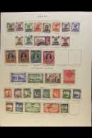 1947-54 KING GEORGE VI ISSUES An All Different Used Collection On Printed Album Pages Which Includes 1947 Set 10a,... - Pakistán