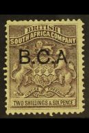 1891-5 2s6d Grey-purple, "B.C.A." Ovpt, SG 9, Fine Mint. For More Images, Please Visit... - Nyasaland (1907-1953)