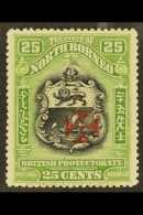 1916 25c Black & Green, Red Cross Overprint In Carmine (matt Ink), Perf.13½-14, SG 213, Good To Fine... - Borneo Septentrional (...-1963)