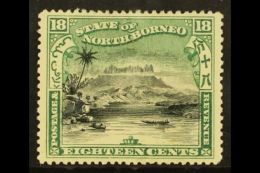 1897 18c Black And Green, Corrected Inscription, SG 110b, Fine Mint. For More Images, Please Visit... - Borneo Del Nord (...-1963)