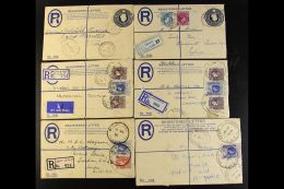 1938-53 KGVI REGISTERED ENVELOPES 3d Envelopes With Additional Stamps, Commercially Used Range Sent To GB Or... - Nigeria (...-1960)