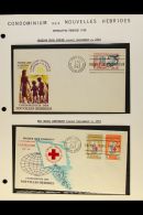 FRENCH 1963-1972 Collection Of All Different Illustrated Unaddressed FIRST DAY COVERS On Leaves, Inc 1963 FFH... - Andere & Zonder Classificatie